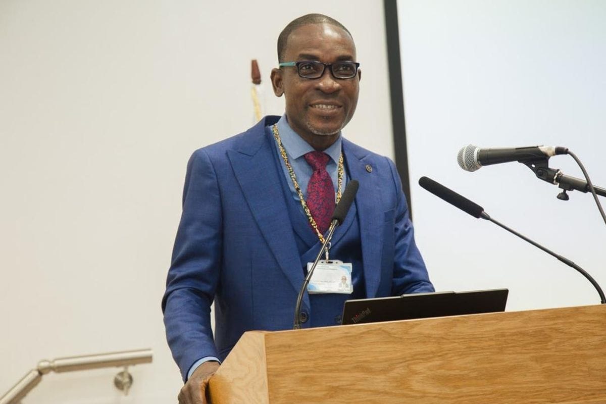 GCAA Director-General discussing stronger drone oversight in Ghana