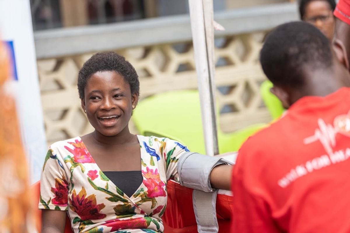 Telecel Foundation community health screening at Fetu Afahye